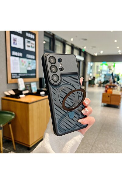 Choice10 Galaxy S26 Ultra Black Luxury Heat Dissipation Mesh Cooling Hole Cas...