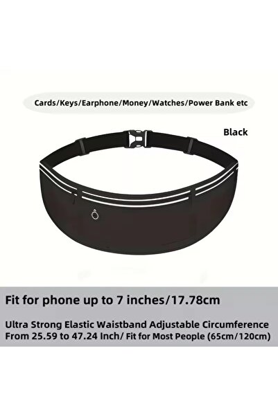 Choice1 Black Outdoor Lightweight Running Waist Bag Portable Leisure Cycling ...