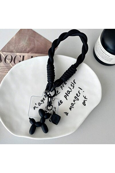 Choice black 1pc Dice Balloon Dog Phone Lanyard Wristband, Cute Phone Strap w...