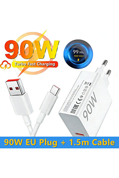 Choice5 EU Plug - 1.5m Cable 90W EU Ultra Fast Charger For 11 12 13 14 15 Ult...