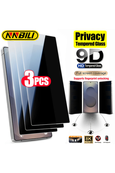 Choice8 Galaxy S24 Ultra Anti Peeping 3 Pieces NNBILI 3pcs Privacy Tempered G...