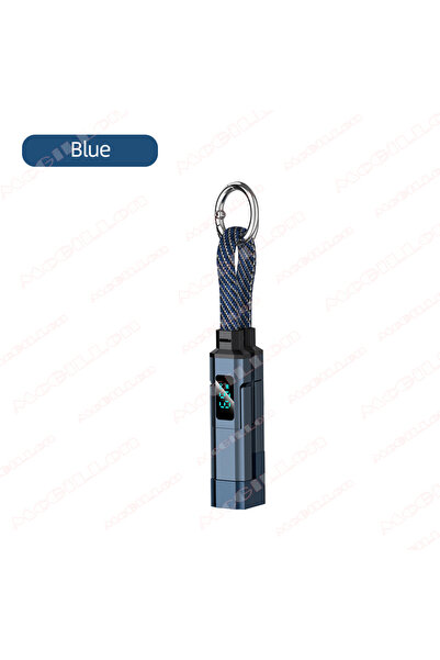 Choice3 Multi to Multi 20cm(app.) Blue PD 65W 4 in 1 Cable iOS USB A To USB T...