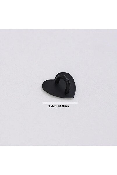 Choice20 1Pcs Black A Adhesive Metal Heart Phone Charm Holder Mobile Phone Xy...
