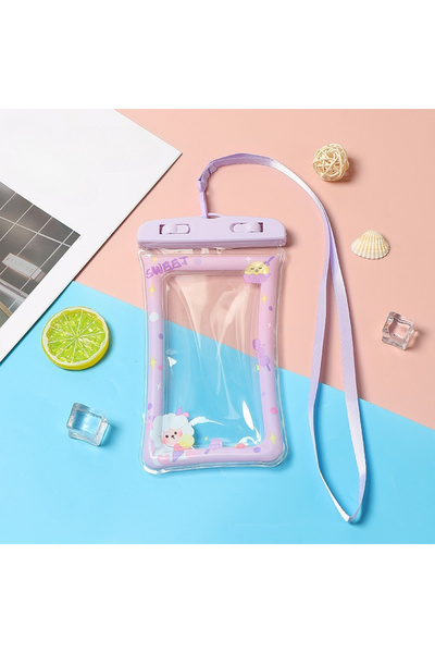 Choice1 Purple 1pc Waterproof Cartoon Phone Case Water Proof Bag Universal Un...