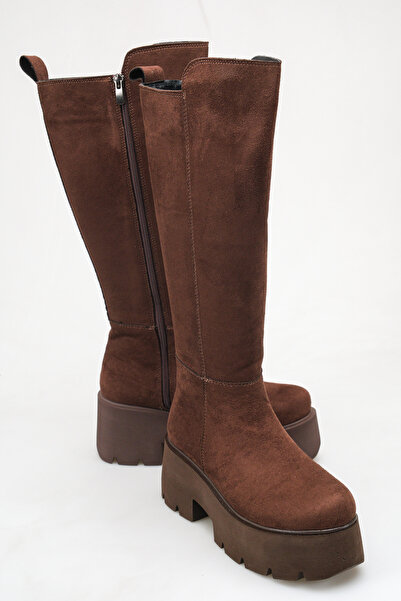 Solo Bag Women's Daily Flat High Wedge Heeled Boots