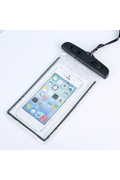 Choice1 Black Universal Large Capacity Waterproof Phone Pouch Transparent Nec...