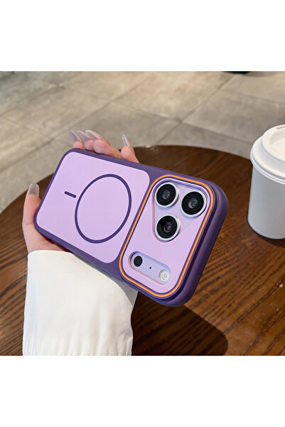 Choice95 iPhone17 Pro Max Purple Fashion Dual Tone Phantom Magnetic Phone Cas...