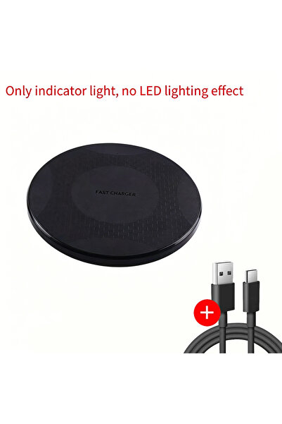 Choice5 Black with cable 30W Wireless Charger Pad Fast Wireless Charging Stat...
