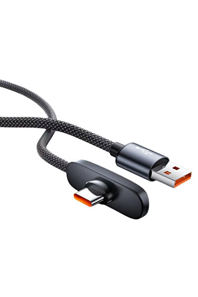 Choice black 2m 100W Fast Charging Cable Right Angle 90 Degree USB C Type C D...