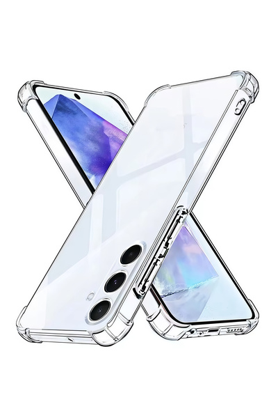 Choice17 Galaxy A16 Silicon Clear Four-Corners Shockproof TPU Case for A57 A3...