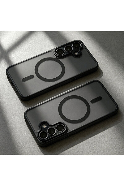 Choice24 Galaxy S24 FE Pc + tpu black Matte Translucent Magnetic Wireless Cha...
