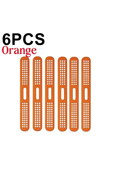 Choice27 for iPhone 17 ProMax Orange - 6Pcs 1/10Pcs 17PM Metal Dustproof Spea...