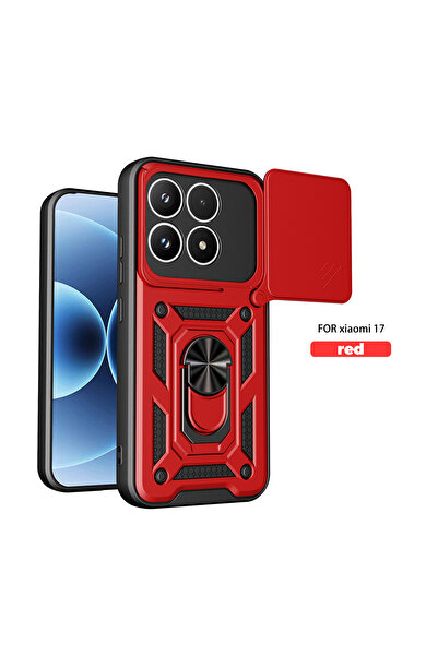 Choice1 Xiaomi 17 SJ Red For 17 Case Magnetic Ring Holder Armor Phone Case fo...