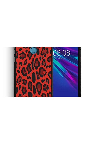 Smartfits Κόκκινο Λεοπάρδαλη - Θήκη για Huawei Y6 2019