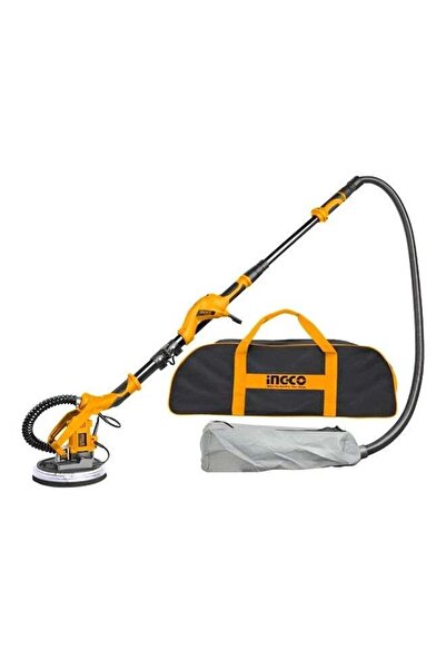 Ingco 1050W Drywall Sander, 600–2600RPM, 215mm Pad, 225mm Sandpaper, LED Ligh...
