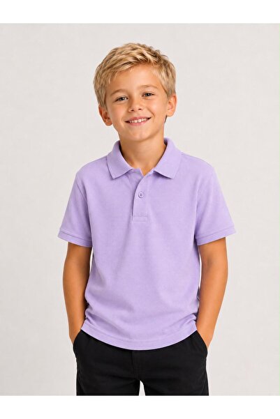 redbug kids Unisex Combed Cotton Polo Collar Short Sleeve School T-Shirt