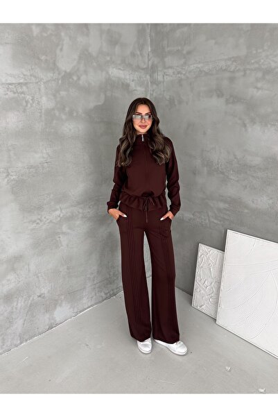 Pukka Women's Modal Fabric Drawstring Waist Zippered Tracksuit Set