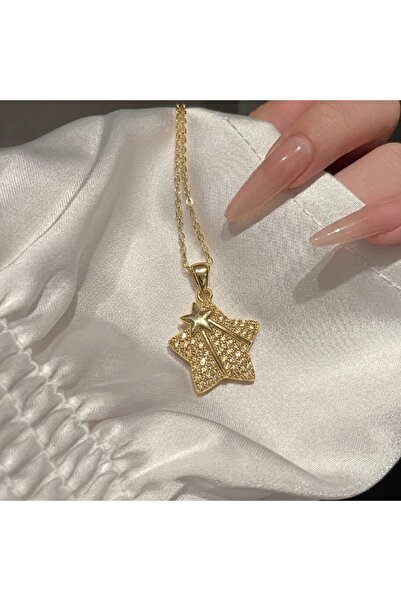 Heda Jewelry قلادة على شكل نجمة - قلادة نسائية بتصميم نجمة من الفولاذ