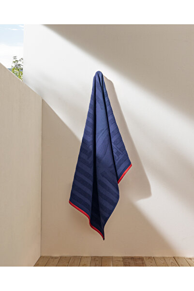 Madame Coco Mathis %100 Pamuk Plaj Havlusu - Lacivert - 70x150 cm