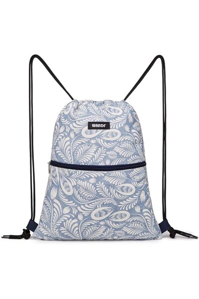 WANDF Drawstring Backpack String Bag Sackpack Cinch Water Resistant Nylon for...