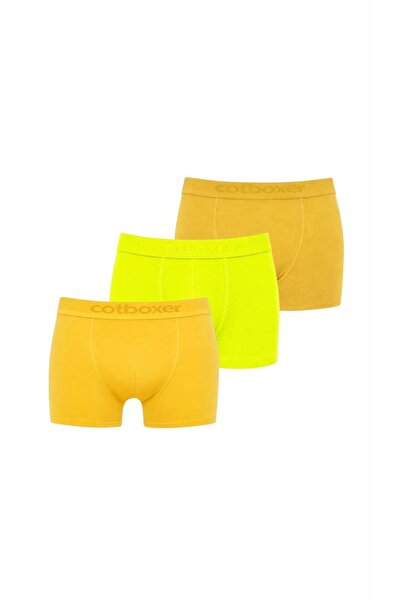 COTBOXER Classic Modal 3-Pack 3 Colors / Mustard-Neon Yellow-Yellow