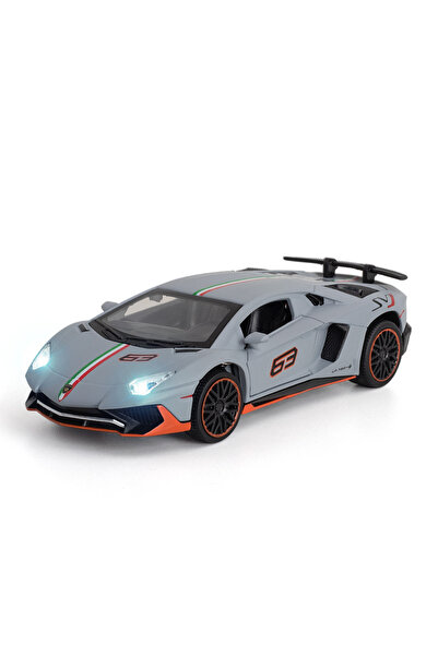 choice2 Gray 1:32 Lambor Aventador SVJ LP780-4 Sports Car Model Toy Diecast M...