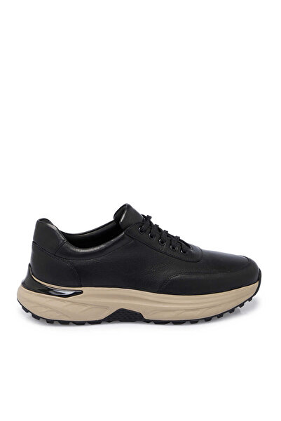 Tergan Siyah Hakiki Deri Erkek Sneaker - E25S1AY57491-A23