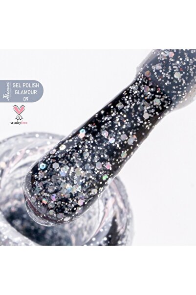 ALEZORI Ημιμόνιμο βερνίκι Glamour 09 (No 730 Glitter) 15ml