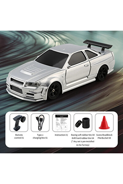 Choice1 4304 2.4G RC Drift Car 1/43 4WD Mini Racing Remote Control Car Model ...