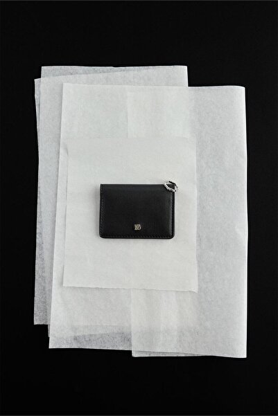 KADRİYE BAŞTÜRK Leather Wallet Black