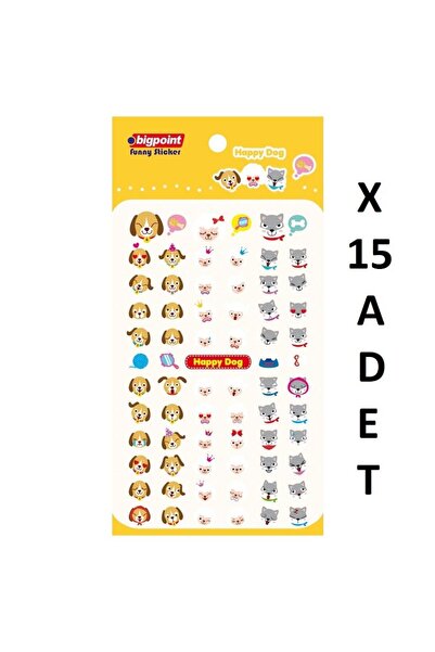 Bigpoint Sticker Happy Dogs X 15 Pieces