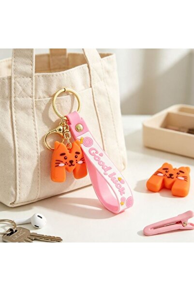 idei Silicone tiger pendant Keychain with letter M, Good luck printed Belt , ...