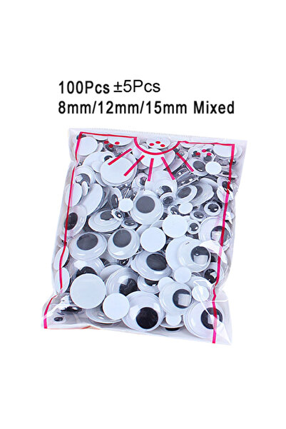 Choice 100 Black Mixed 100pcs/200pcs Self-adhesive Googly Wiggle Eyes for DIY...