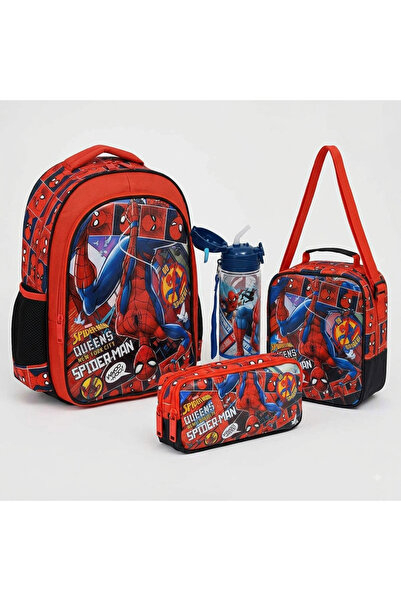 SPIDERMAN Premium ilkokul çantası Seti Okul Çantası + Beslenme Çantası + Kale...