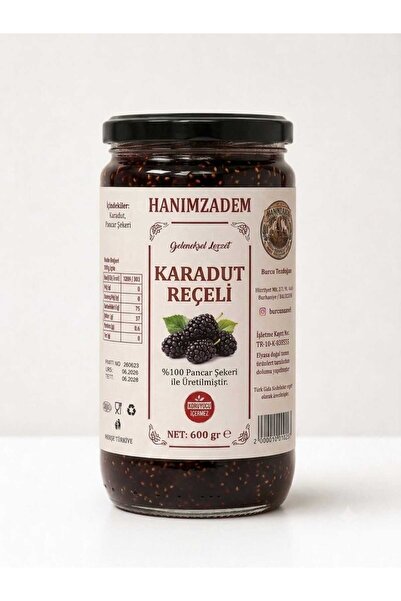 Hanımzadem Karadut Reçeli 600 gr