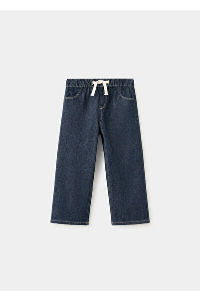 MANGO Baby Düz kesim bağ detaylı jean
