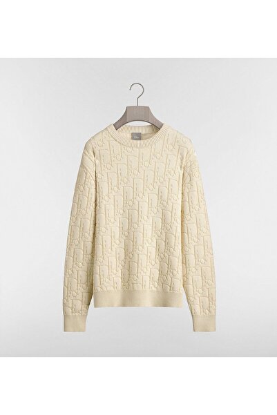Beymen Collection Oblique Detailed Cotton Blend Jersey Sweater