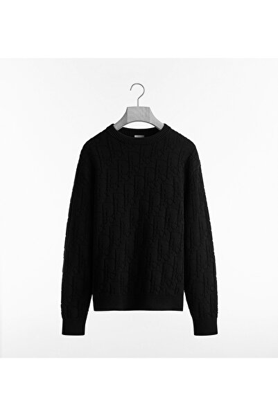 Beymen Collection Oblique Detailed Cotton Blend Jersey Sweater
