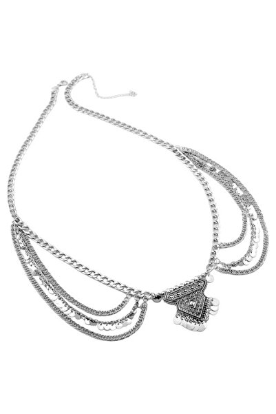 VeeShop Ζώνη BOHO με ινδικά μοτίβα και νομίσματα, κατασκευασμένη από μεγάλους...