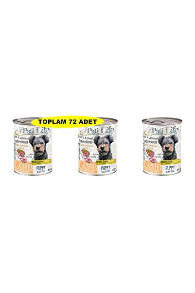 Patilife Yüksek Proteinli Yavru Köpek Konserve 415 gram 72 ADET