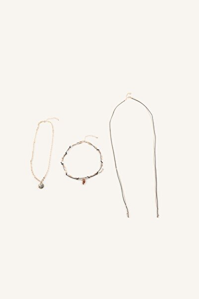 DeFacto Women's Multiple Necklace Set I4293Axns