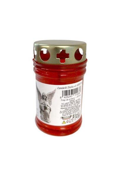 LCA Set 10 x Candela Rosie cu Capac Italia