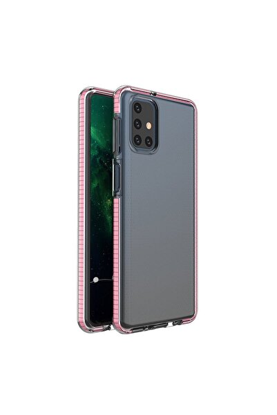 OEM Θήκη Spring Case Διαφανής Σιλικόνης Ανοιχτό Ροζ (Samsung Galaxy M51)