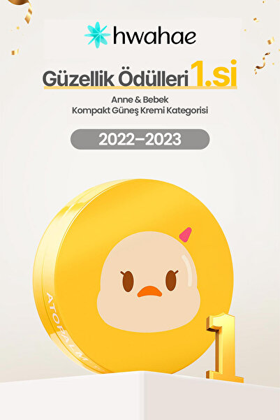 Atopalm Bebek ve Çocuklar için Kompakt Mineral Güneş Kremi Tok Tok Facial Sun Pact SPF43 PA+++