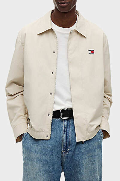 Tommy Jeans Klasik Yaka Çıtçıtlı Slim Fit Ceket Erkek MONT DM0DM22733 ACI