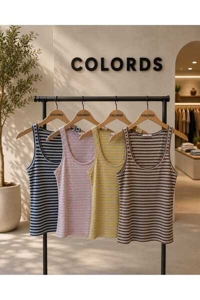 COLORDS Women's Striped Bodysuit