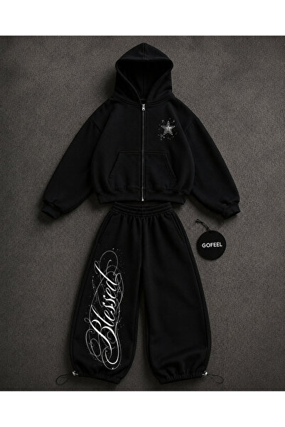 Gofeel Ophella Blessed Baggy Fit Unisex Tracksuit Set (3 Threads)