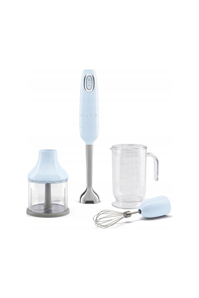 SMEG Blender de mână cu accesorii, albastru pastel, stil anii '50