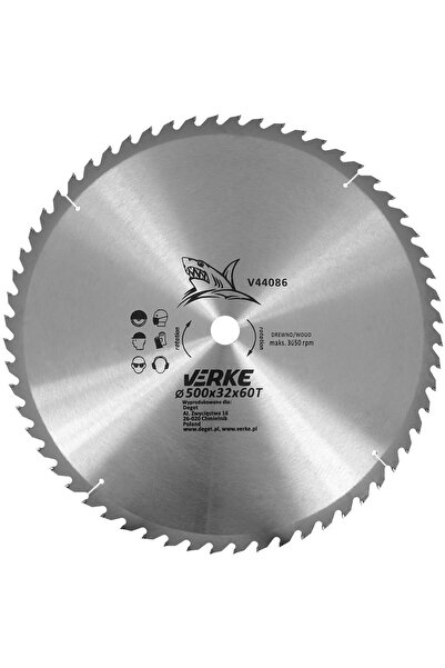 VERKE Lamă de ferăstrău pentru tăiat lemn, prelucrarea lemnului, 500 x 32 mm,...
