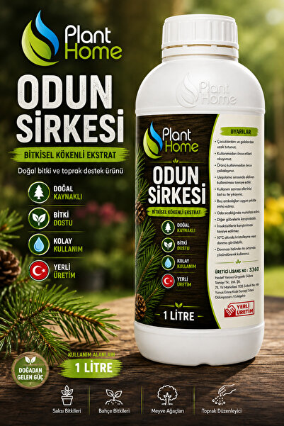 plant-home Odun Sirkesi 1 Litre Wood Vinegar Bitkisel Kökenli Ekstrat Doğal B...